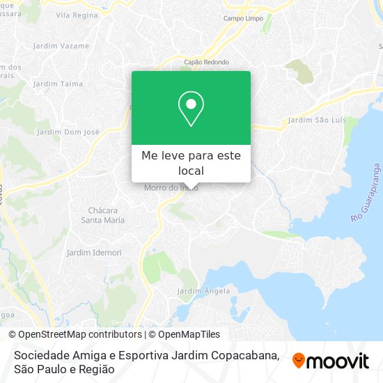 Sociedade Amiga e Esportiva Jardim Copacabana mapa