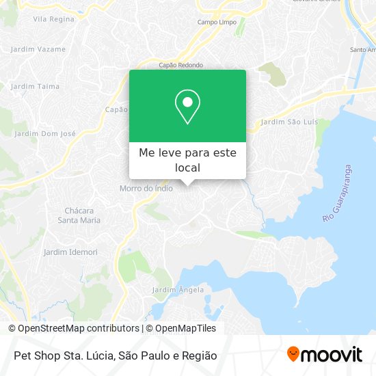 Pet Shop Sta. Lúcia mapa
