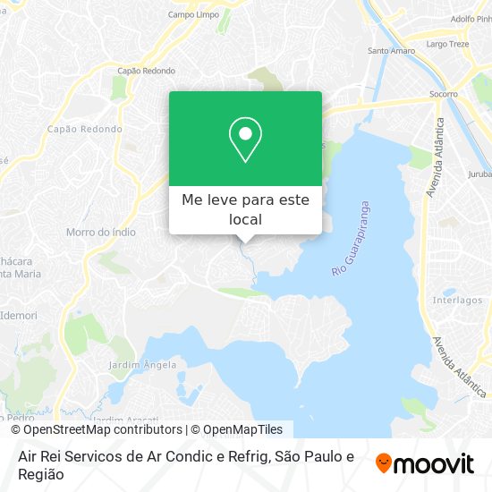 Air Rei Servicos de Ar Condic e Refrig mapa