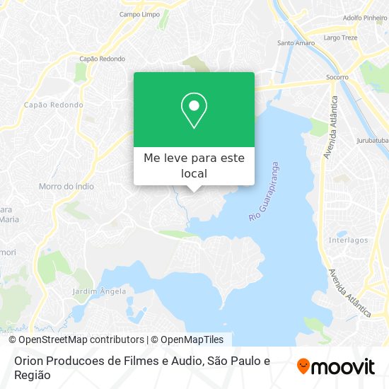 Orion Producoes de Filmes e Audio mapa