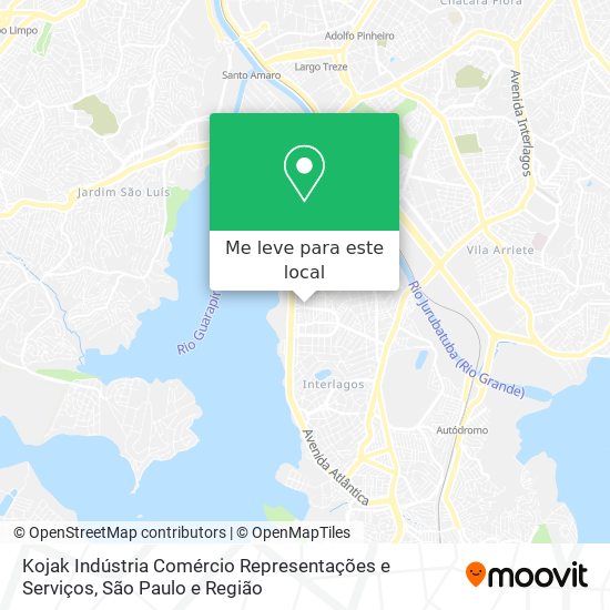 Kojak Indústria Comércio Representações e Serviços mapa