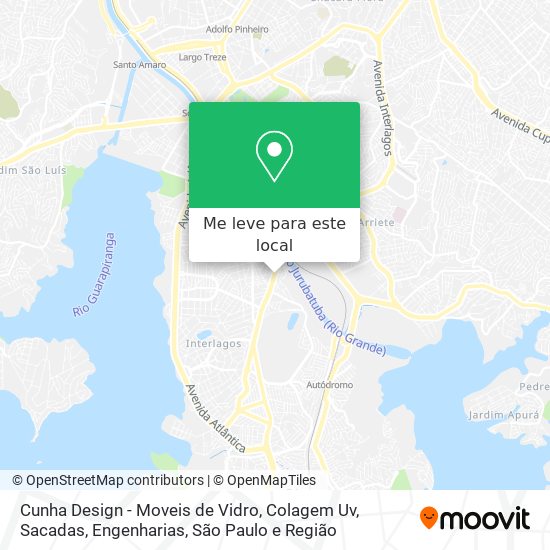 Cunha Design - Moveis de Vidro, Colagem Uv, Sacadas, Engenharias mapa