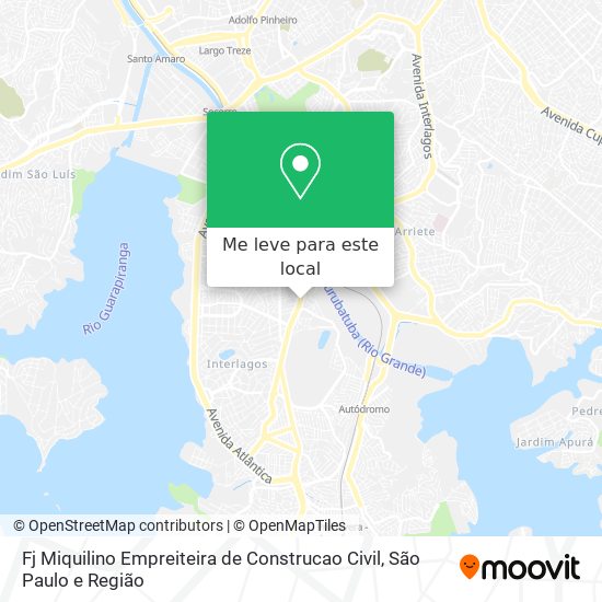 Fj Miquilino Empreiteira de Construcao Civil mapa