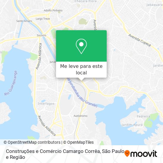 Construções e Comércio Camargo Corrêa mapa