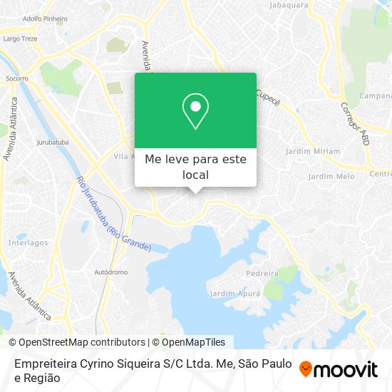 Empreiteira Cyrino Siqueira S / C Ltda. Me mapa