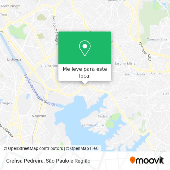 Crefisa Pedreira mapa