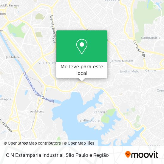 C N Estamparia Industrial mapa
