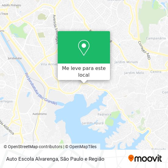 Auto Escola Alvarenga mapa