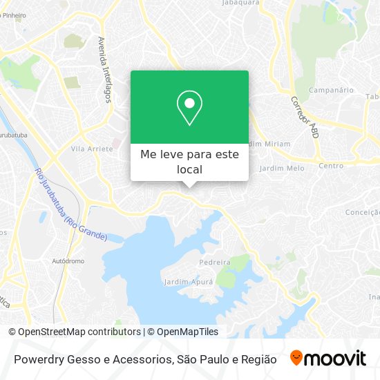 Powerdry Gesso e Acessorios mapa