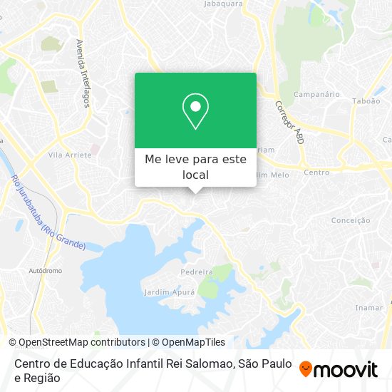 Centro de Educação Infantil Rei Salomao mapa