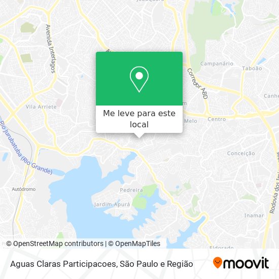 Aguas Claras Participacoes mapa