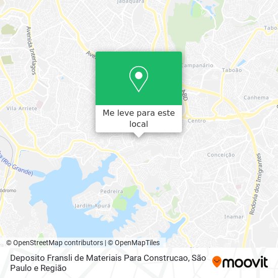 Deposito Fransli de Materiais Para Construcao mapa