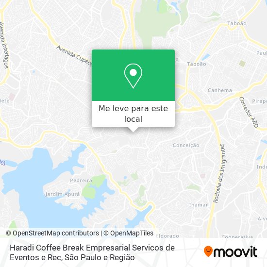 Haradi Coffee Break Empresarial Servicos de Eventos e Rec mapa