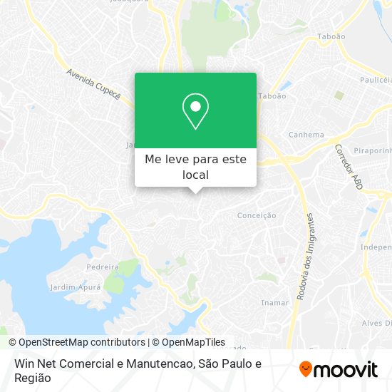 Win Net Comercial e Manutencao mapa