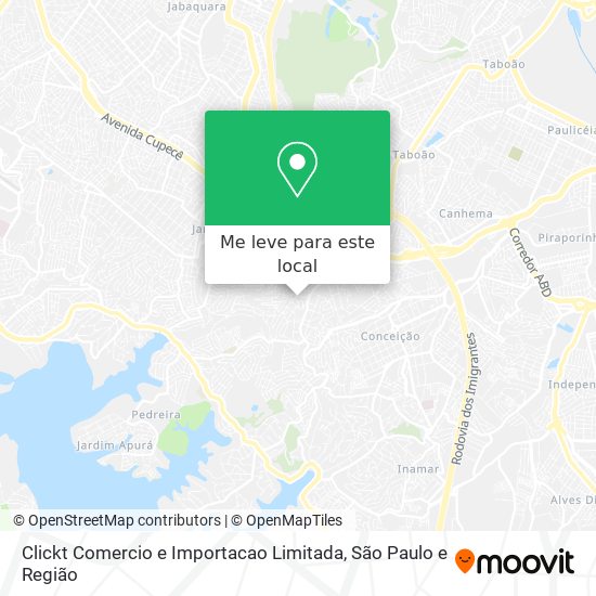 Clickt Comercio e Importacao Limitada mapa