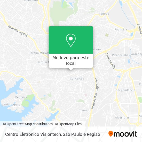 Centro Eletronico Visiontech mapa