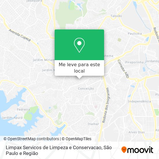 Limpax Servicos de Limpeza e Conservacao mapa