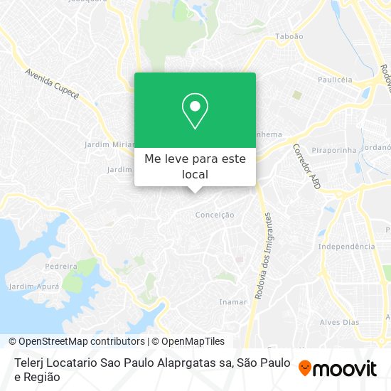 Telerj Locatario Sao Paulo Alaprgatas sa mapa