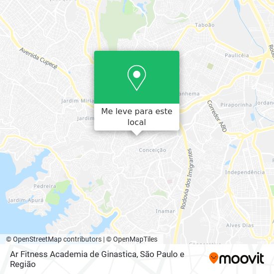 Ar Fitness Academia de Ginastica mapa