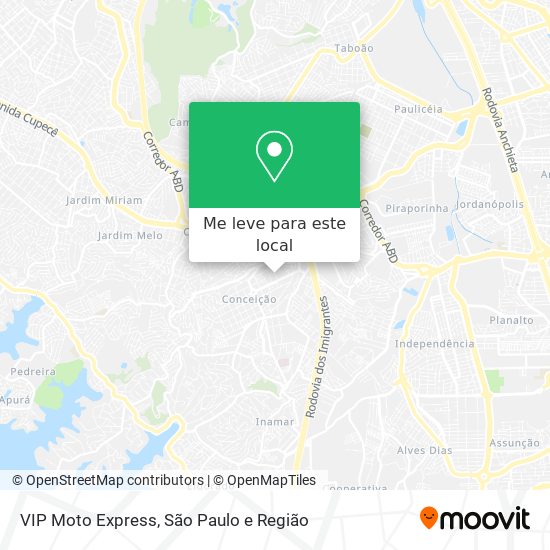 VIP Moto Express mapa