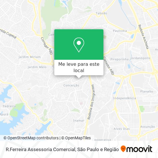 R.Ferreira Assessoria Comercial mapa