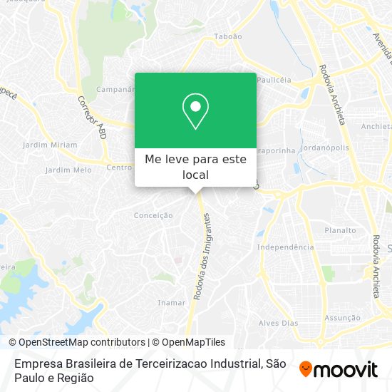 Empresa Brasileira de Terceirizacao Industrial mapa