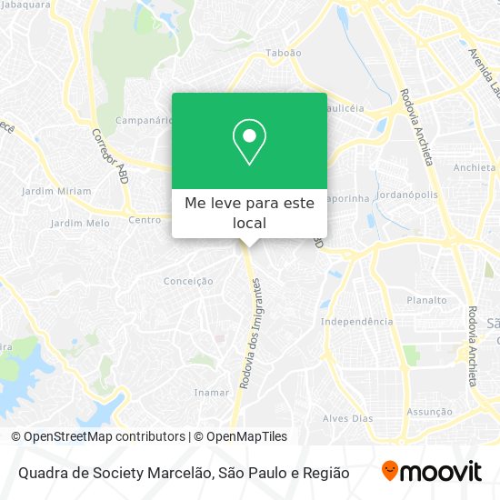 Quadra de Society Marcelão mapa