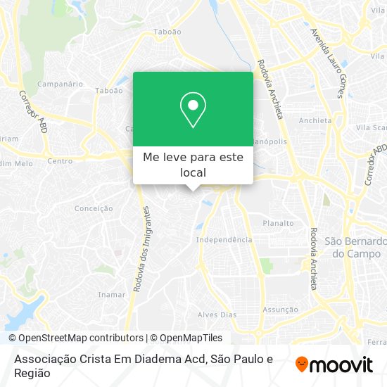 Associação Crista Em Diadema Acd mapa