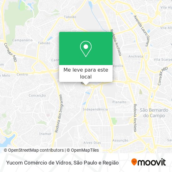 Yucom Comércio de Vidros mapa