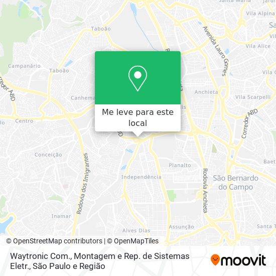 Waytronic Com., Montagem e Rep. de Sistemas Eletr. mapa