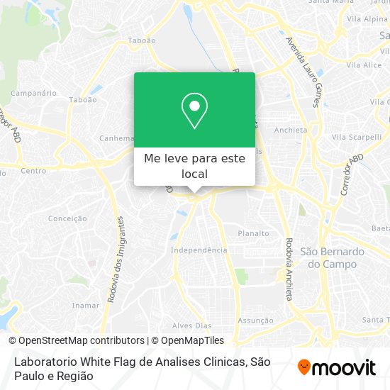 Laboratorio White Flag de Analises Clinicas mapa