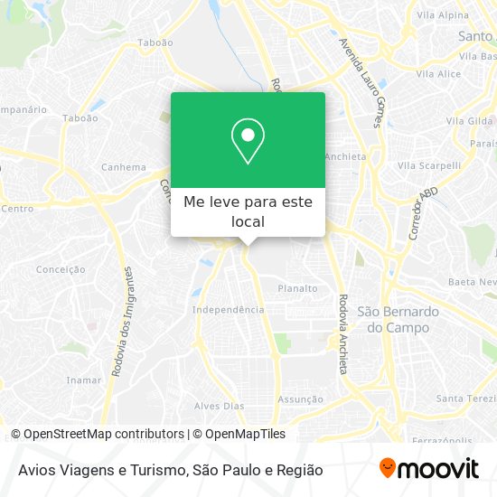 Avios Viagens e Turismo mapa