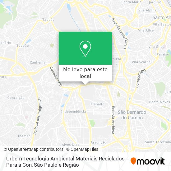 Urbem Tecnologia Ambiental Materiais Reciclados Para a Con mapa