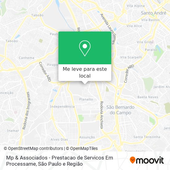 Mp & Associados - Prestacao de Servicos Em Processame mapa