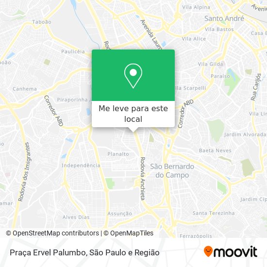 Praça Ervel Palumbo mapa