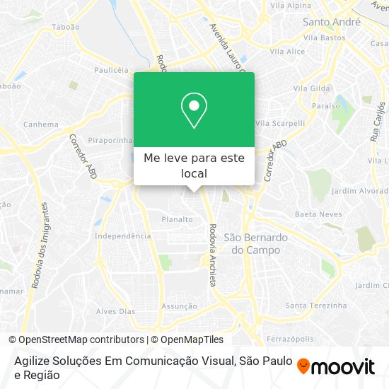 Agilize Soluções Em Comunicação Visual mapa