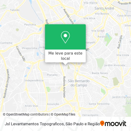 Jsl Levantamentos Topograficos mapa