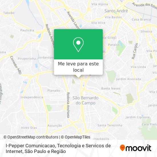 I-Pepper Comunicacao, Tecnologia e Servicos de Internet mapa