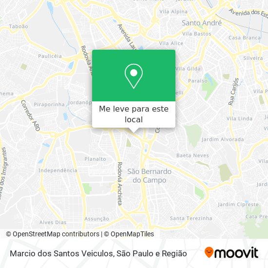 Marcio dos Santos Veiculos mapa