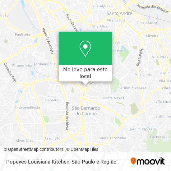 Popeyes Louisiana Kitchen mapa