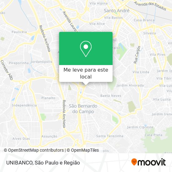 UNIBANCO mapa