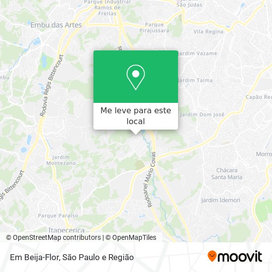 Em Beija-Flor mapa