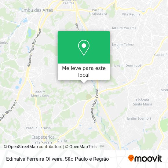 Edinalva Ferreira Oliveira mapa