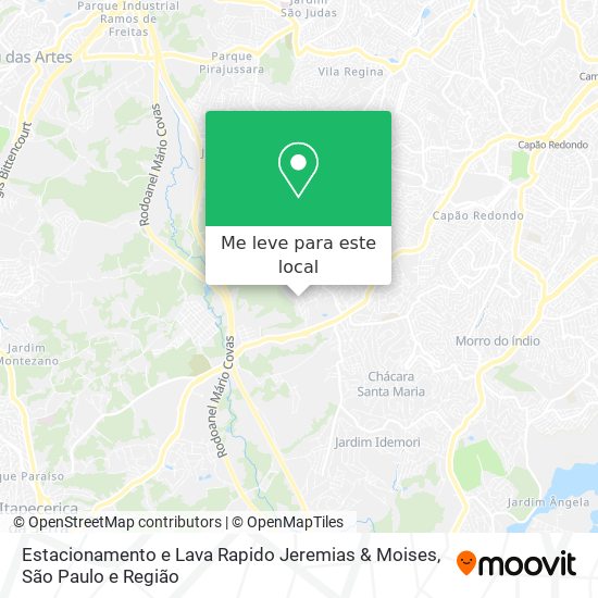 Estacionamento e Lava Rapido Jeremias & Moises mapa