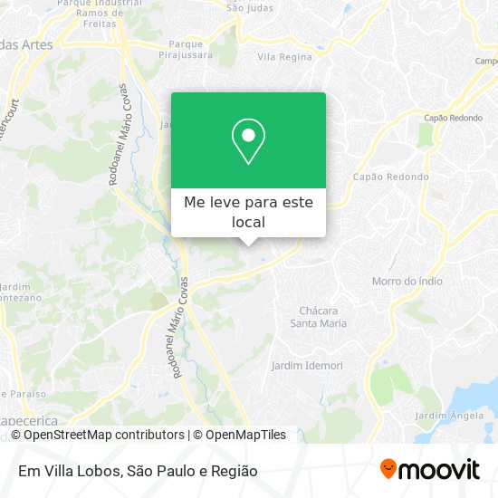 Em Villa Lobos mapa