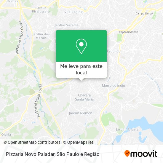 Pizzaria Novo Paladar mapa