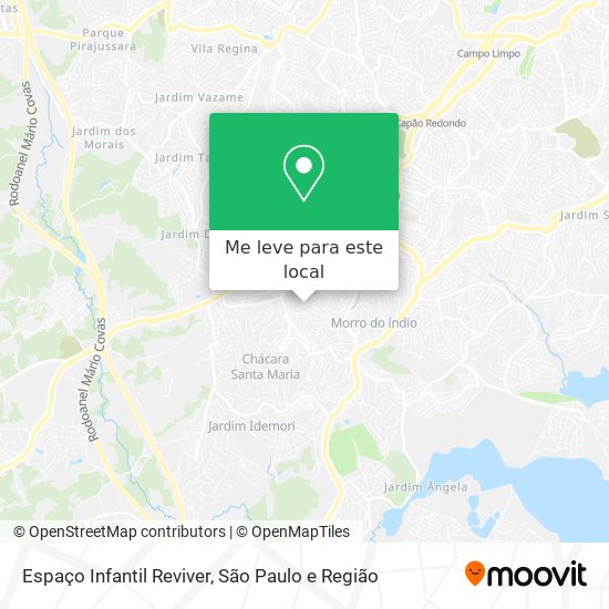 Espaço Infantil Reviver mapa