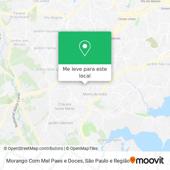 Morango Com Mel Paes e Doces mapa