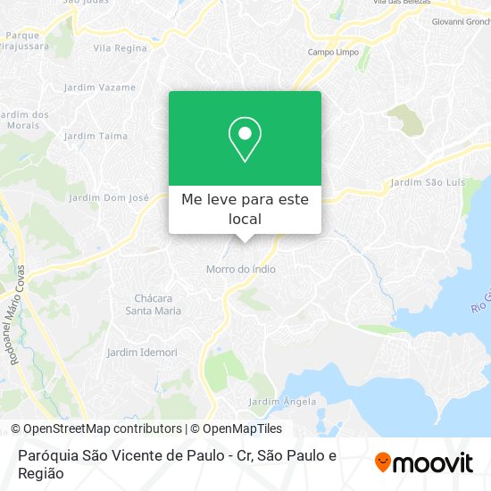 Paróquia São Vicente de Paulo - Cr mapa