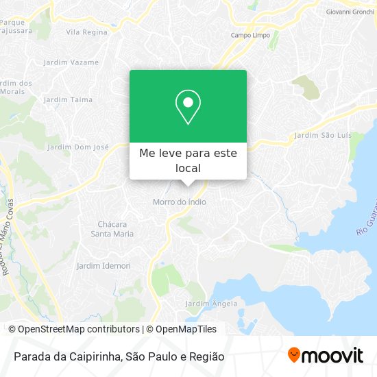 Parada da Caipirinha mapa